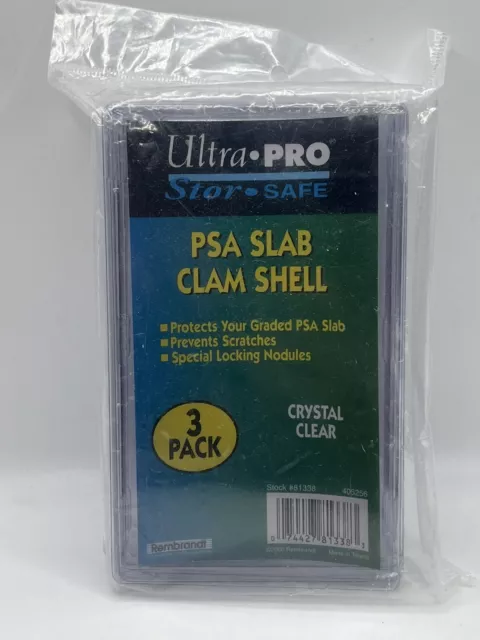 Ultra Pro Stor Safe PSA Slab Clam Shell 3 Pack New Sealed