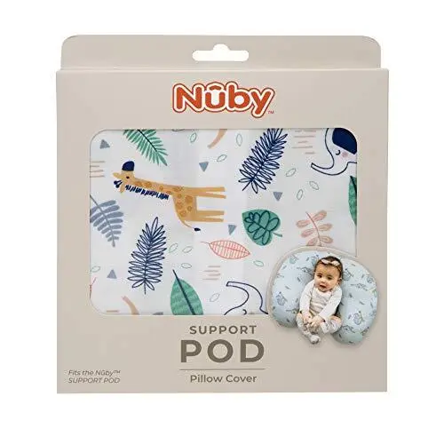 Nuby Support Pod Pillow Cover by Dr. Talbot's, Zoo Animal Print