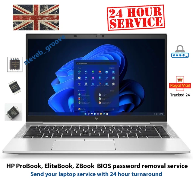 HP PROBOOK, ELITEBOOK, ZBook BIOS locked password removal, reset - Main Image