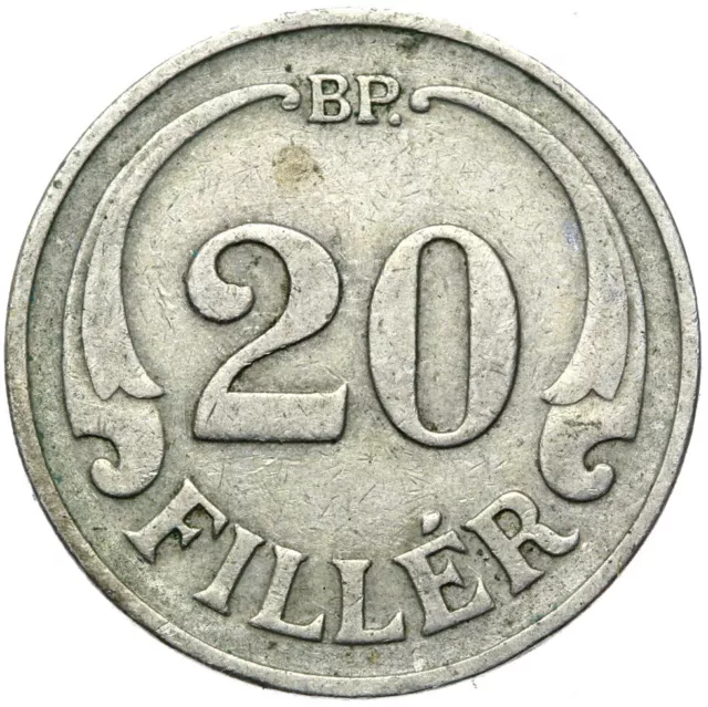 Ungarn - Münze - 20 Filler 1927 BP - Budapest - SELTEN - ERHALTUNG !