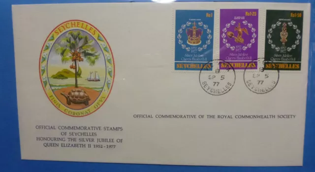 1977 Rcs Qeii Silver Jubilee First Day Cover- Seychelles
