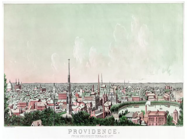 7834.Providence.from prospect terrace.view of city.POSTER.art wall decor