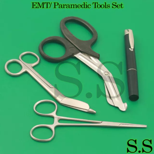 Outils EMT/paramédicaux noirs bandage médical ciseaux cisailles avec stylo 2