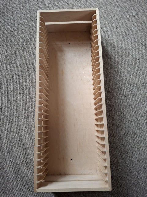 IKEA BOALT WOODEN CD Storage Tower Rack - Stores 35 CDs 59cm Tall