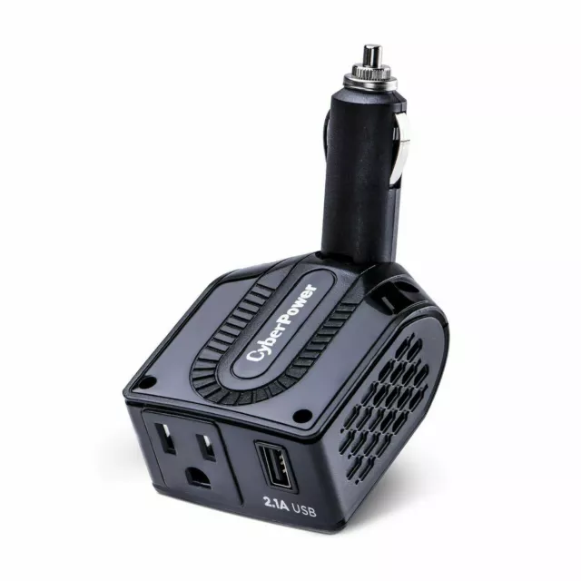 NEW CyberPower 160-Watt Peak Car Power Inverter with USB AC Outlet 5v 2.1a 10w