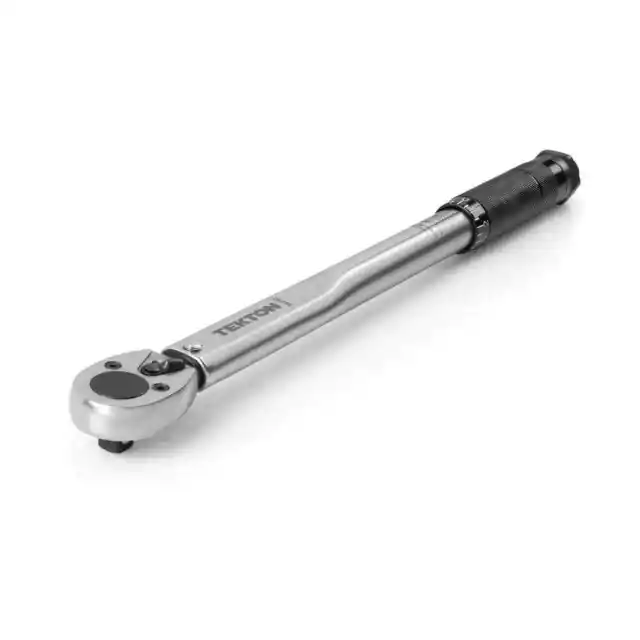 TEKTON Drive Click Torque Wrench Chrome-Plated Steel (10-80 Ft-Lb) Hand Tool