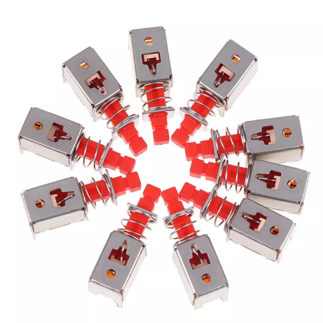 10Pcs Directly key switch A03 PS-22F03 6pins self-locking power switches redY-ca