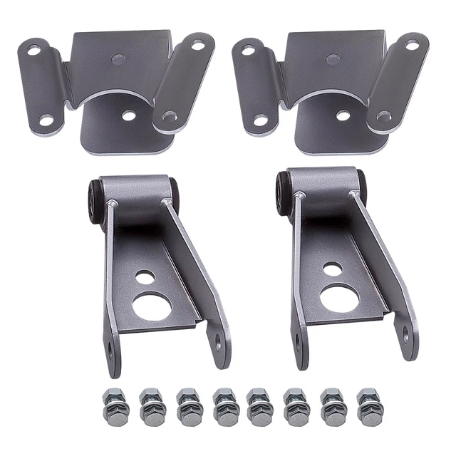 4& REAR DROP Lowering Kit Shackle Hanger for Dodge Ram Charger D100