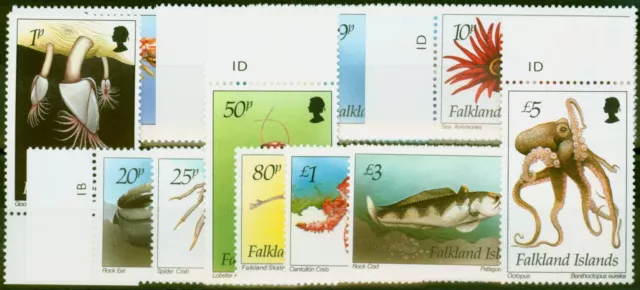 Falkland Islands 1994 Marine Life Set Mit 12 SG701-712 V.F MNH