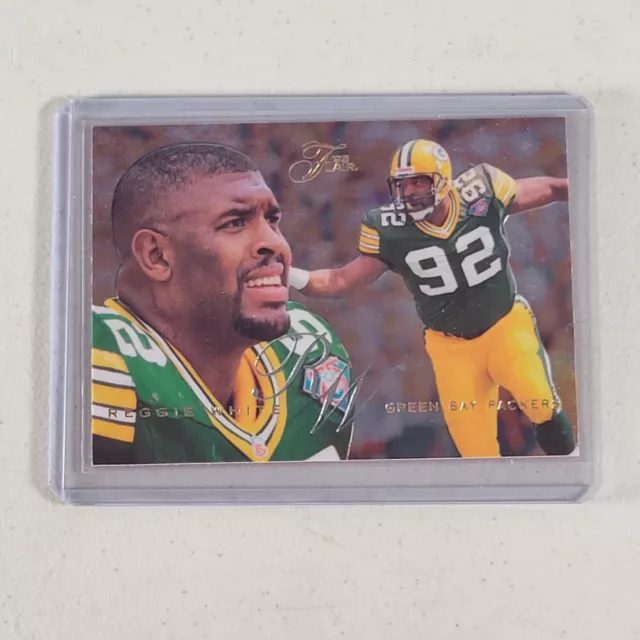 Reggie White #78 Green Bay Packers Football Card HOF 1995 Fleer Flair Preview
