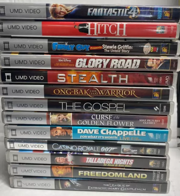 PSP UMD VIDEO MOVIES LOT of 13 for Sony PSP  (see pics for titles)