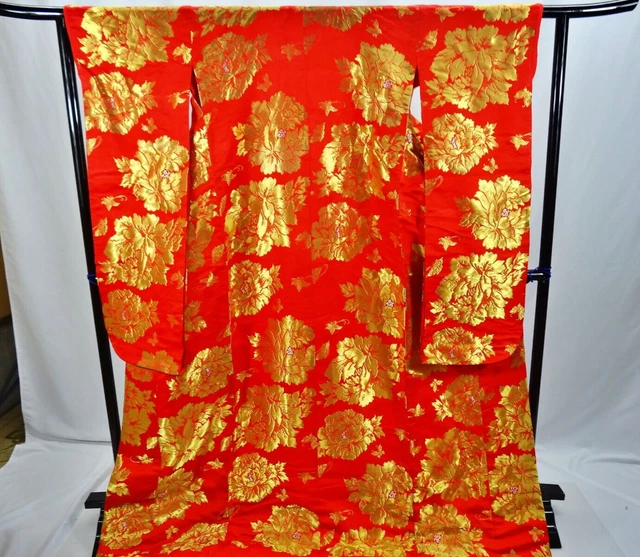 Japanese Kimono Uchikake  Wedding Pure Silk  japan　025
