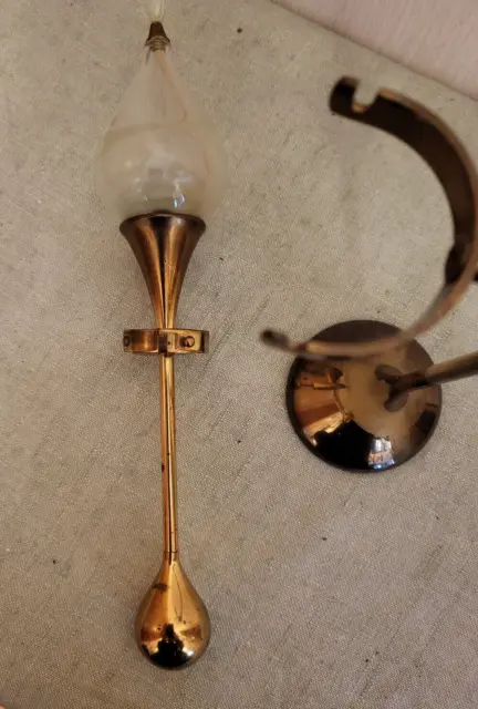 Freddie Andersen Design Öllampe Kerzenhalter Clear Drops, Vollmessing mit Glas 3