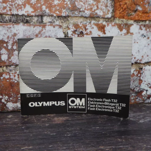 Used Orignal Olympus T32 Flash Instruction Manual