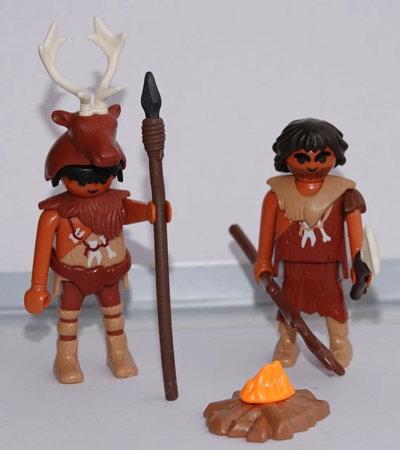 Lot De Figurines Playmobil Préhistoriques - Hommes Des Cavernes, âge De Pierre, Collection Allemagne