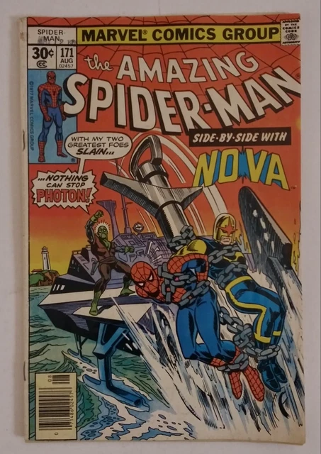 Amazing Spider-Man 171 Fine- (Nova Spider-Man team up/ Photon)