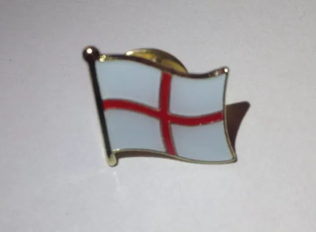 England English St George Cross Country Flag Enamel Pin Badge. New condition