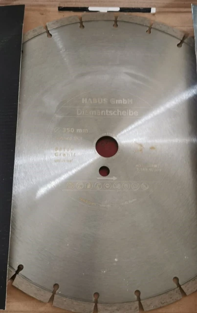 Werkmax Laser ROXX Diamantscheibe 350 x 20 mm, 3er-SET, Neuentwicklung für Beton, universal
