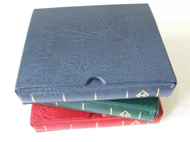 Lighthouse Optima Luxury Padded Stamp Ring Albums & Slipcase In Various Colours