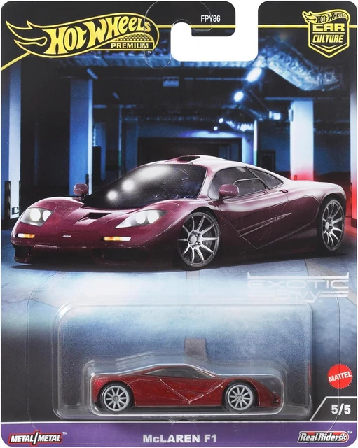 MCLAREN F1 MODEL Car Collection Scale 1:64 3 1/8in Hot Wheels HKC77