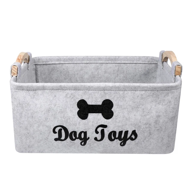 Estuche de almacenamiento de fieltro de juguete para mascotas juguetes suministros para mascotas juguete para perros pequeños juguete