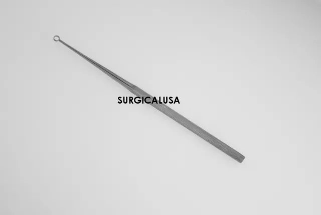 Buck Ear Curette #0 Straight Fenestrated Blunt Tip NEW Surgical Instruments
