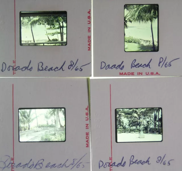 Dorado Beach, Puerto Rico~ 65 Beach Vacation Color Slides from 1965