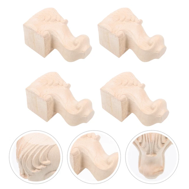 4 piezas Accesorios para muebles para sillas de madera patas