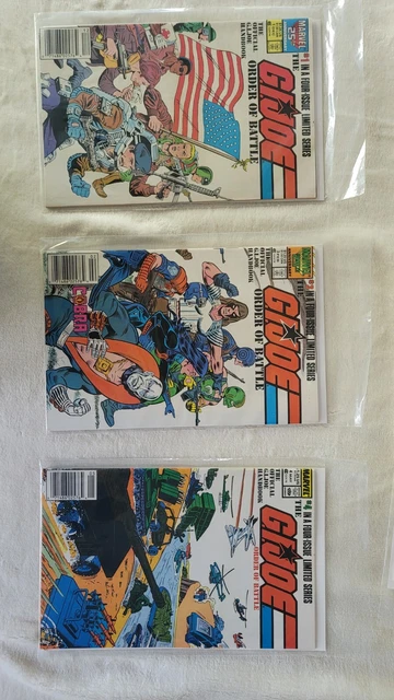 G.I. Joe Order of Battle (Marvel, 1986) 1,3,4 Pick Your Book, Complete Your Run!