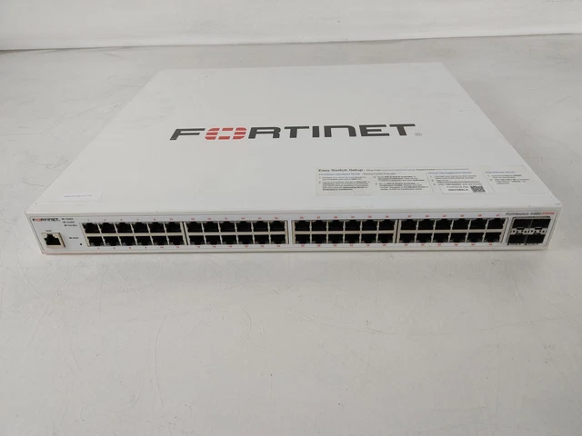 FORTINET FORTISWITCH FS-448D-FPOE 48-Port Gigabit Ethernet Managed PoE ...