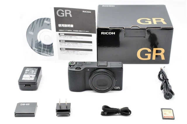 [Near MINT] RICOH GR 16.2MP DIGITAL COMPACT CAMERA BLACK NON WIFI From JAPAN