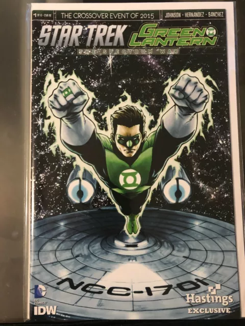 Star Trek Green Lantern Spectrum War #1 Hastings (2015) NM DC Comics 1st Print
