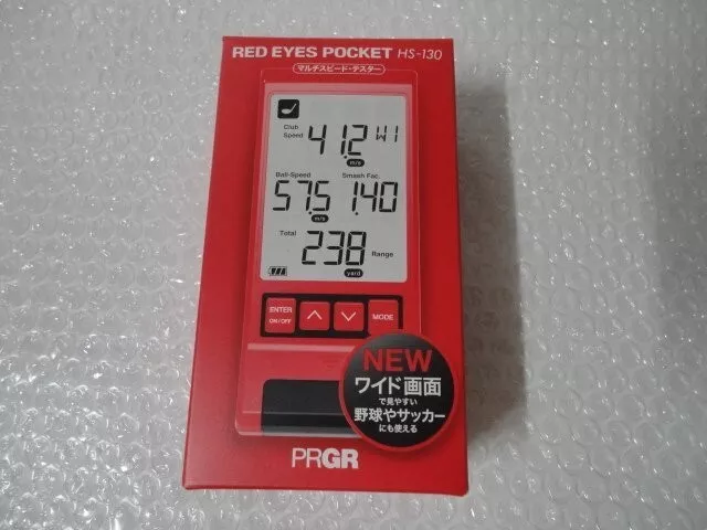 PRGR RED EYES POCKET HS-130 Personal Golf Launch Monitor Speed Measuring Used