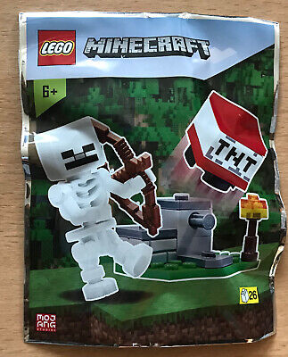 Lego Set Neuf Minecraft Polybag Le Personnage Squellette Avec Boite T.n.t