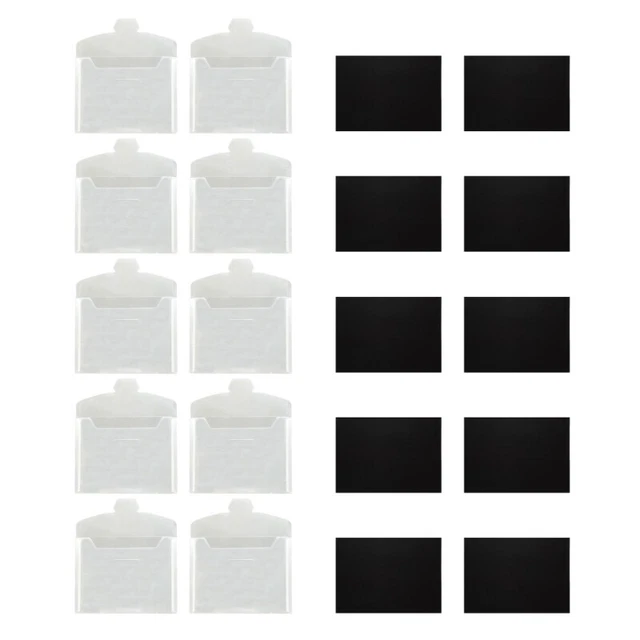 10 Clear Die Cuts Stamp Storage Pockets with 0.5mm Thickness Magnet Sheets,