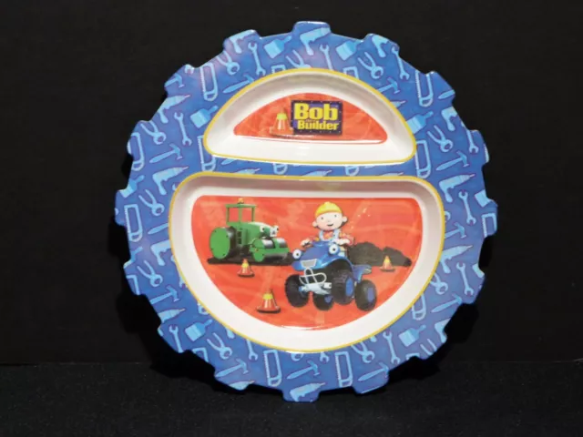 Bob The Builder 8" Melamine Gear Shaped Plate Hit Keith Chapman 3+ 2005 VGC