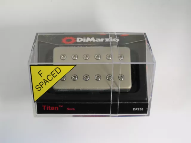 DiMarzio F-spaced Titan Neck Model W/Satin Nickel Cover DP 258