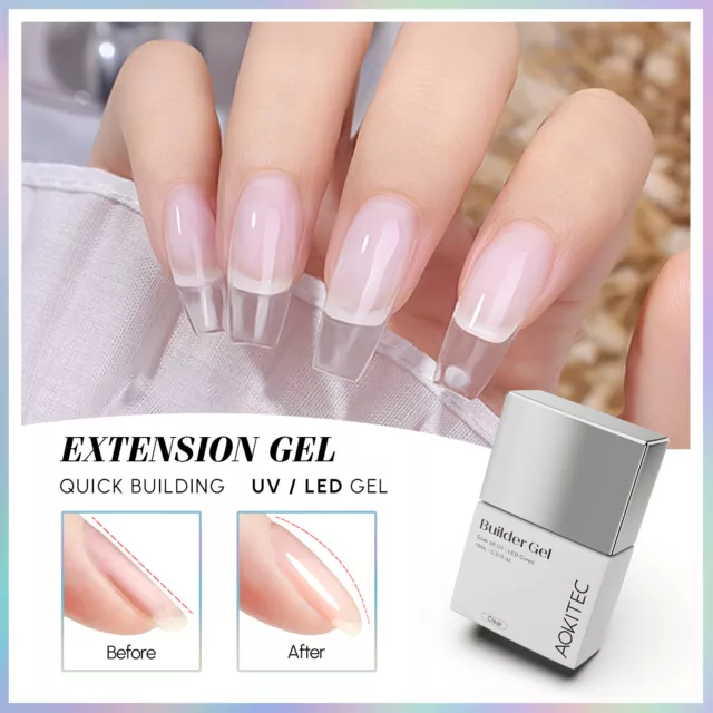 Clear Quick Building Gel Nails Extension Acrylic UV Builder Thicken Nail Art