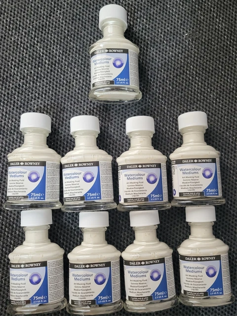 9 Totalmente Nuevo Daler Rowney Arte Enmascaramiento Fluido para Acuarela Pintura Paquete de 75 ml