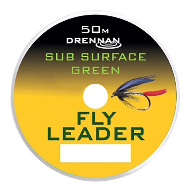 Drennan Subsurface Green Fly Leader 50M - Fly Fishing Tippet
