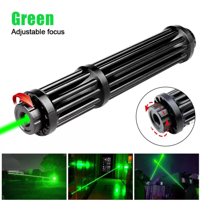 High Power Green Laser Pointer Pen 532nm 1mW Visible Beam Torch focus Adjustable