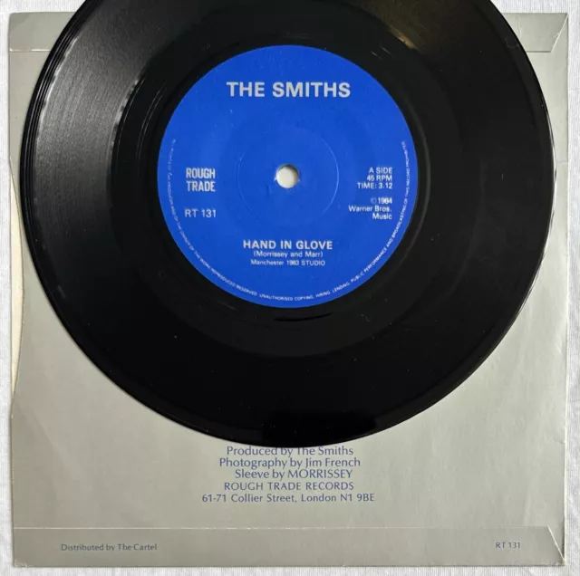 The Smiths -Hand In Glove- Rare 'Sleeve By Morrissey' variation/Export 7" solid