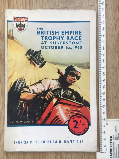 British Empire Trophy Race Programme, Silverstone 1 ottobre 1960 BRDC