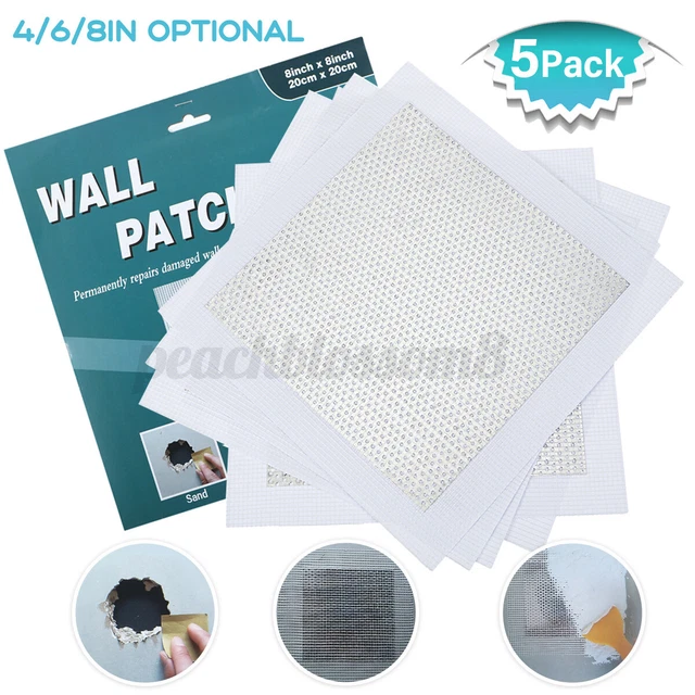 6 Inch 5 Pack Drywall Repair Patch Kit Self Adhesive Screen Fibergla * ☆