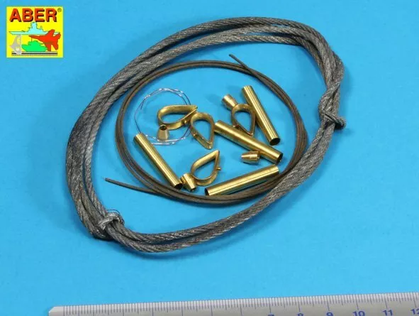 Aber 1/16 Tow Cables &Track Cable w/Brackets for Tiger I, King Tiger &Panther