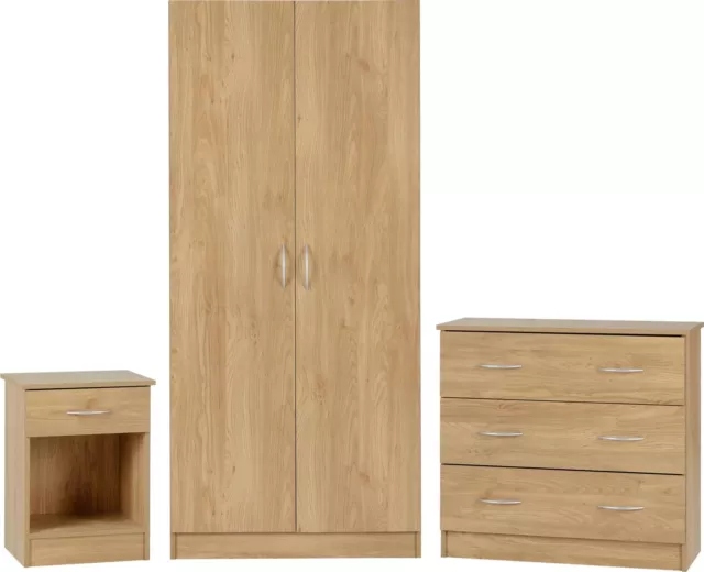 Bellingham Bedroom Wardrobe Bedside Table Cabinet Drawer Chest Sliding Robe