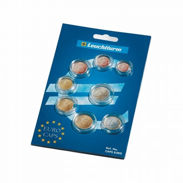 Leuchtturm 10 Cápsulas Para Monedas De 45 Mm – Protección De Plexiglás Resistente, Cierre Seguro, Ideal Para Coleccionistas