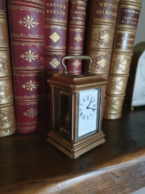 A Superb Gilded Gorge Cased French Miniature Carriage Clock C1910/20