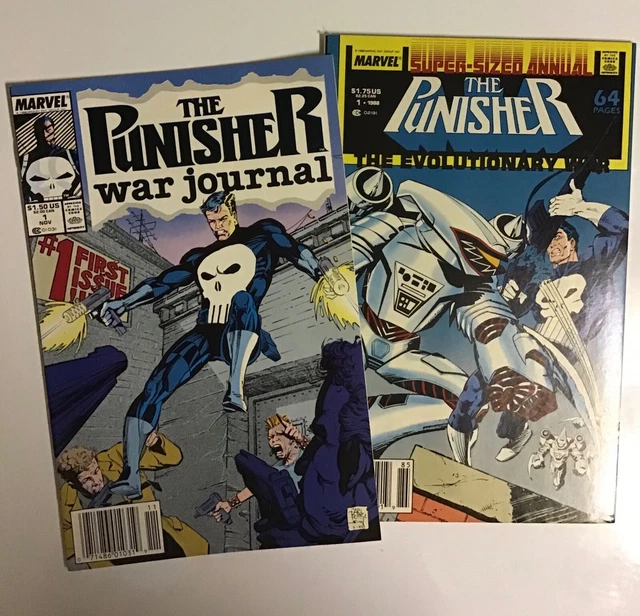 The Punisher 2-First Issues Vol. 1 No. 1 & Evolutionary Annual (1988 Marvel)