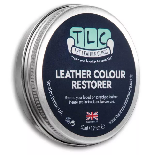 BLACK Leather Restorer Repair Balm 50ml Dye For Faded Worn Shoe Handbag Sofa
